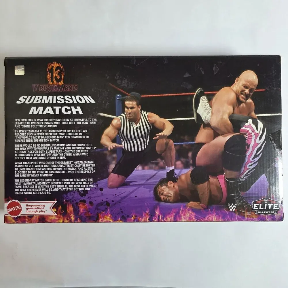 WWE Wrestlemania 13 Submission Match 3-Pack Action Figures Hart Austin Shamrock